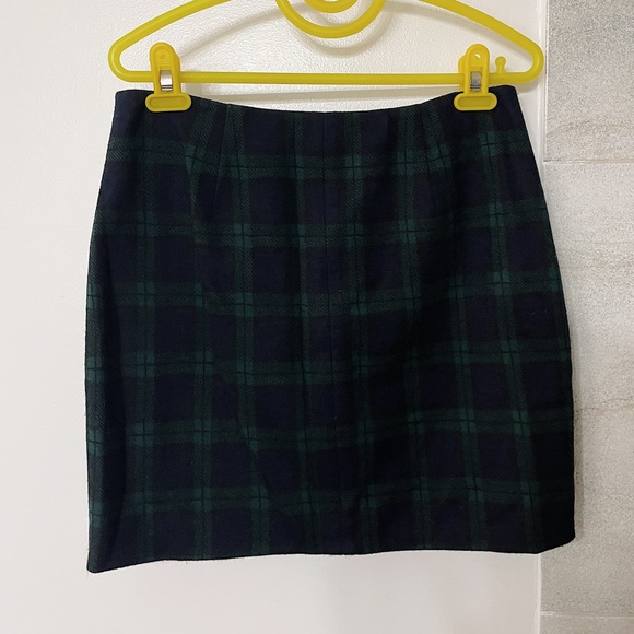 Madewell | Tartan Wool-Blend Mini Skirt | Size 2 - Picture 3 of 3